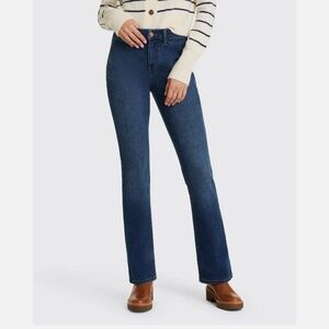 NWT Draper James Welt Pocket Bootcut Denim Jeans Dark Wash